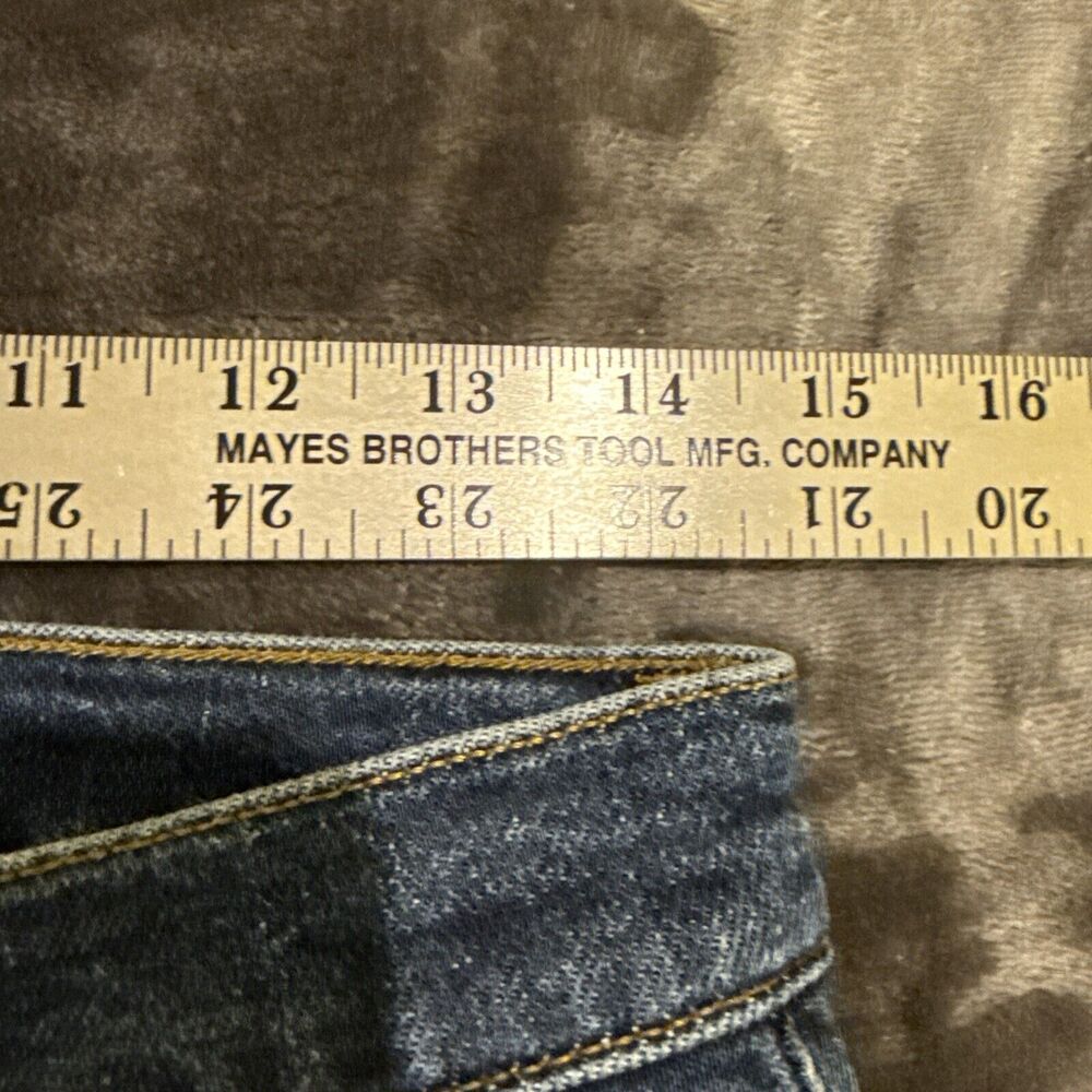 Re/Done Comfort Stretch High Rise Ankle Crop Jeans In Mid 70s. Size 30. - Picture 2 of 11